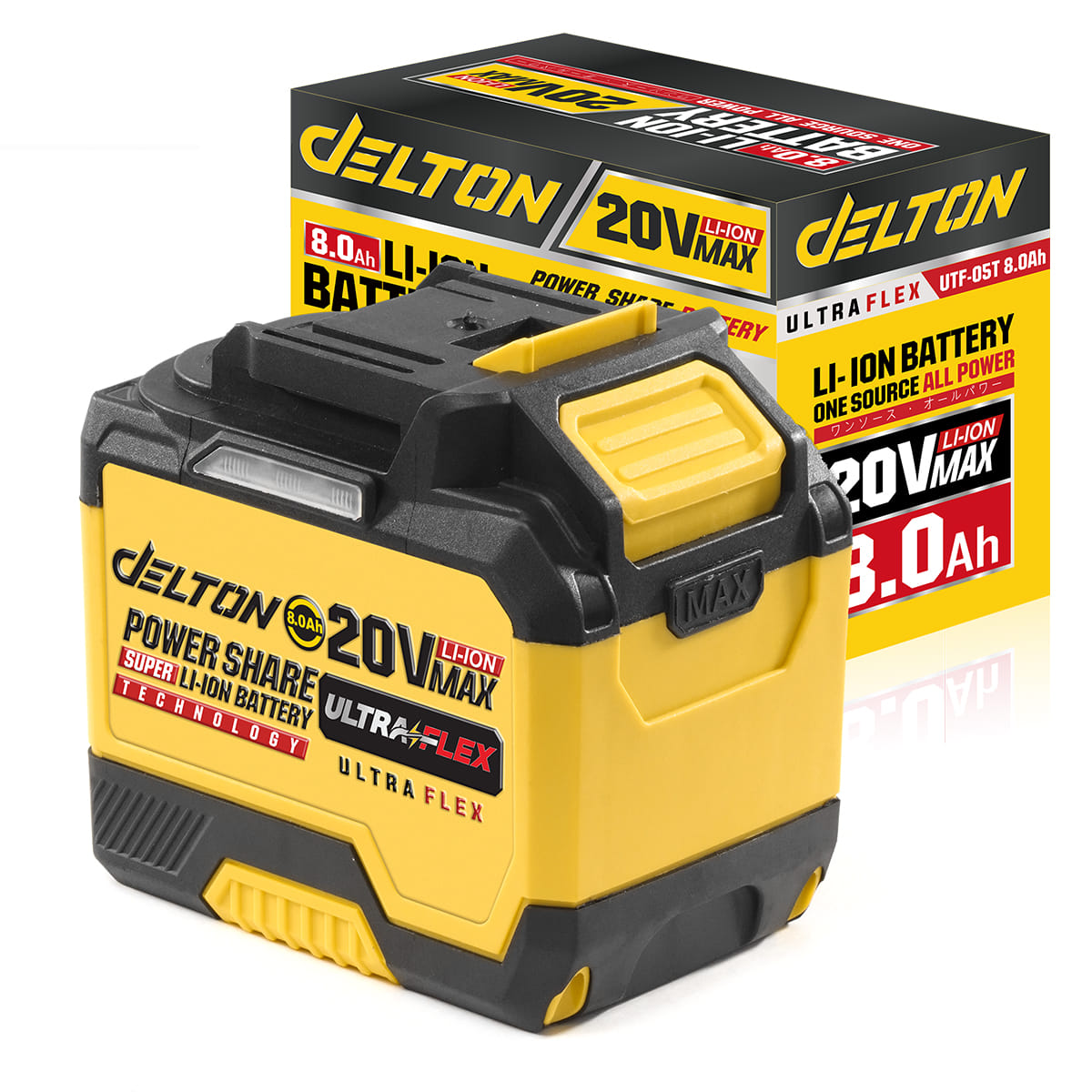 แบตเตอรี่ DELTON ULTRAFLEX 20V 8AH_3